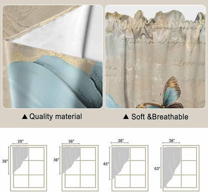 Spring Flowers Swag Valances for Windows, Vintage Rustic Tulips Floral - Image 5