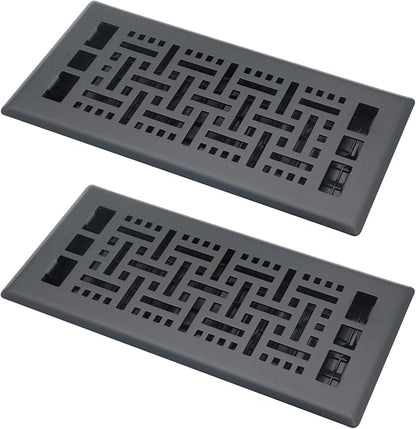 4X10 Inch Floor Vent for Room 2 Packs Floor Grates Heavy Duty Walkable Steel by JATOHOME