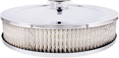 United Pacific S1107 Chrome 10" Air Cleaner Assembly, Low Profile, Die-Cast - Image 2