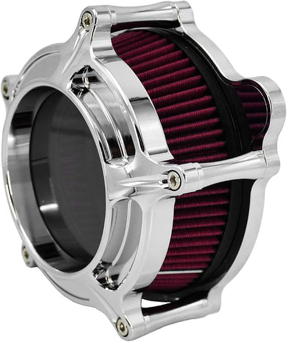 HDBUBALUS Motorcycle Air Filter Cleaner Intake Filter System Kit - Image 3
