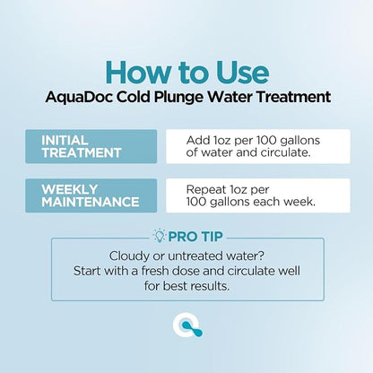 AquaDoc Cold Plunge Water Treatment - 8oz - Ice Bath Cleaner and Water - Image 4