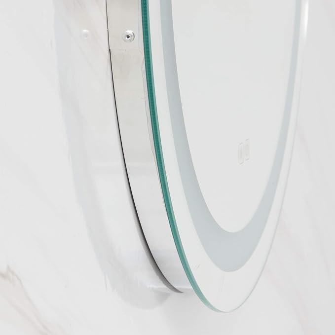 Illuminated Bathroom Mirror 800 x 800 MM Round LED Wall Mounted Vanity Mirror - Image 8