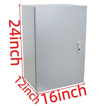Electrical Enclosure Box 24" x 16" x 12" Carbon Steel Electrical Junction Boxes - Image 2