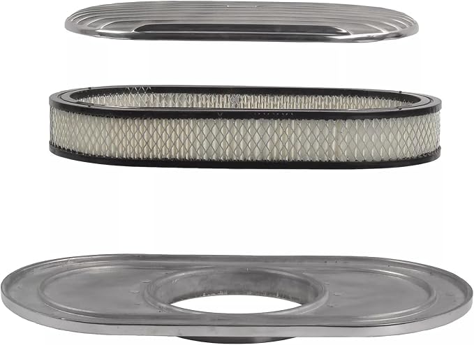 BestParts 15" Oval Full Finned Air Cleaner Aluminum Air Cleaner Assembly - Image 8