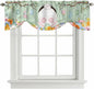 Easter Tie Up Valance Curtains for Windows, Kitchen Curtains Window Shades by Unknown