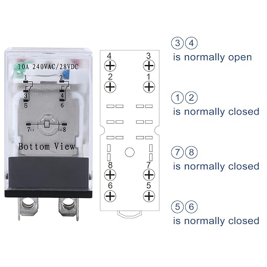 Electromagnetic Power Relay, 8-Pin 10 AMP 6V DC Relay Coil - Image 5