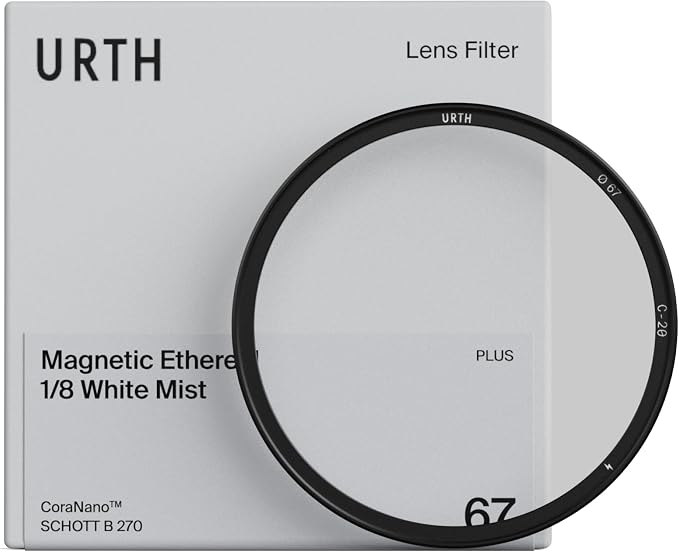 Urth 67mm Magnetic Ethereal White Mist ⅛ Diffusion Lens Filter — Cinematic by Urth