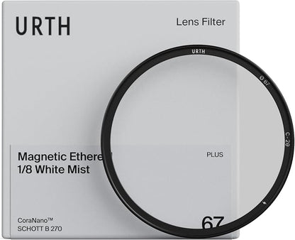Urth 67mm Magnetic Ethereal White Mist ⅛ Diffusion Lens Filter — Cinematic by Urth