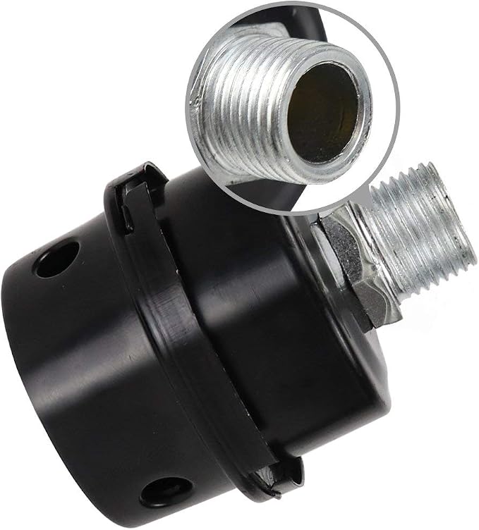 2 Pcs Air Compressor Silencer Filter Metal Air Compressor Intake Filter Noise - Image 3