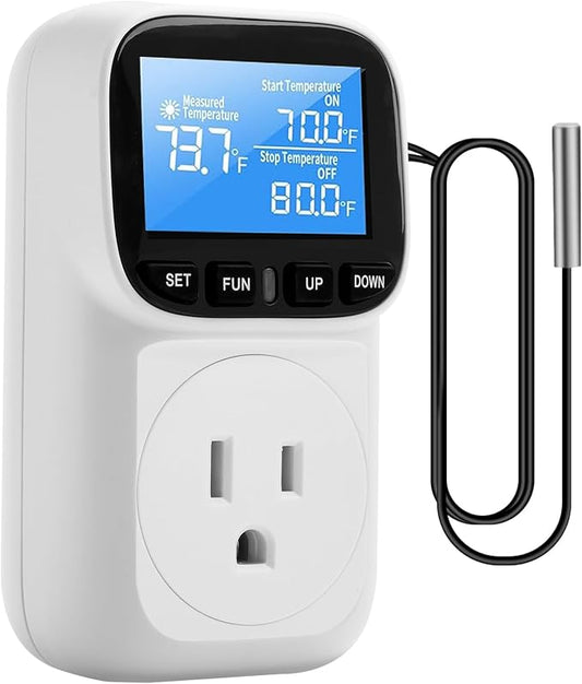 Diymore Digital Thermostat Controller, 1800W 120V/15A, -104°F to 210°F by diymore