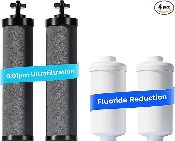 Waterdrop Black and Fluoride Water Filter, Replacement by Waterdrop