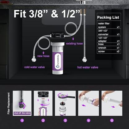 Under Sink Water Filter System, NSF/ANSI 42&53 Improve Taste, EZ Change Life - Image 6