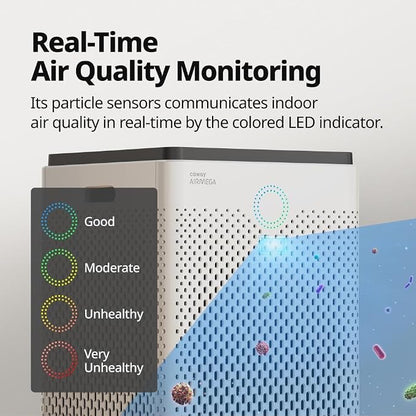 Coway Airmega 300S App-Enabled Smart Air Purifier, True HEPA Air Purifier - Image 7