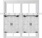 Farmhouse Wood Grain Kitchen Curtains 36 Inch Length, Small Window Curtains Tab by Unknown