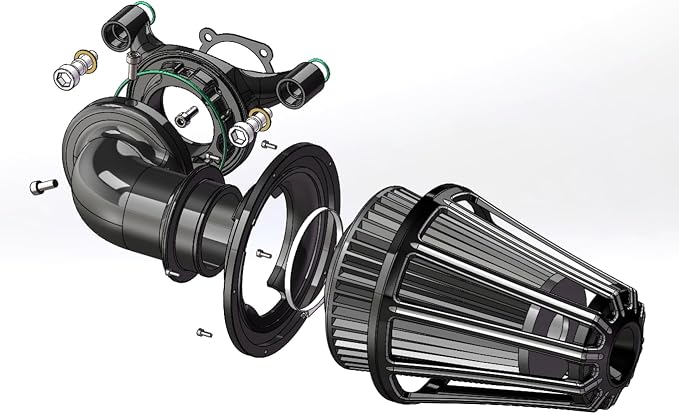 Big Sucker cone Air filter intake by ForHarleyAccessories