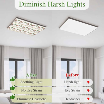 Fluorescent Light Covers for Ceiling Lights Desert Camel Magnetic Light Filters - Image 5