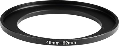 49-62mm Metal Step-Up Ring Adapter Compatible - Image 2