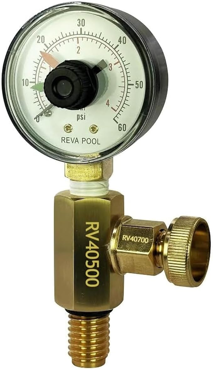 RV40500 Air Gauge Release Valve Assembly | Compatible Replacement by REVAPOOLProductsInc