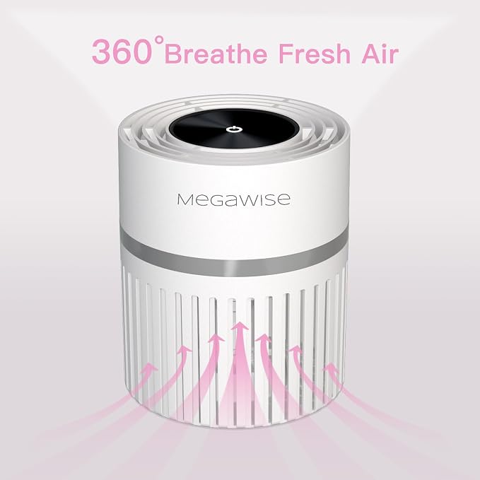 MEGAWISE EPI810 Air Purifier forLarge Room, 215 sq ft Coverage, Real-Time Air - Image 6