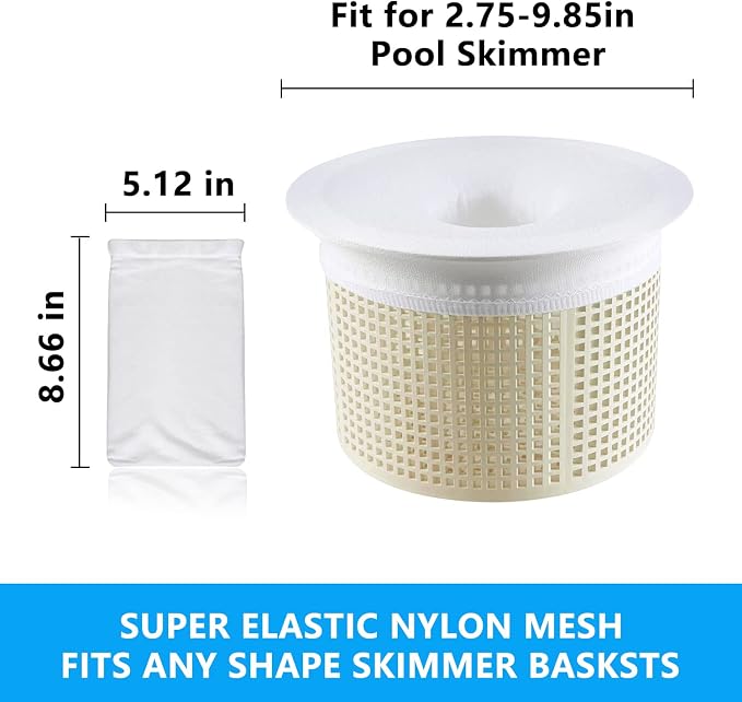30 Pack Pool Skimmer Socks, Pool Filter Socks Net Saver - Image 2