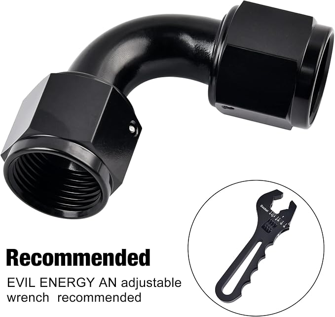 EVIL ENERGY 6AN Female to 6AN Female 90 Degree Swivel Coupler Union Fitting - Image 4