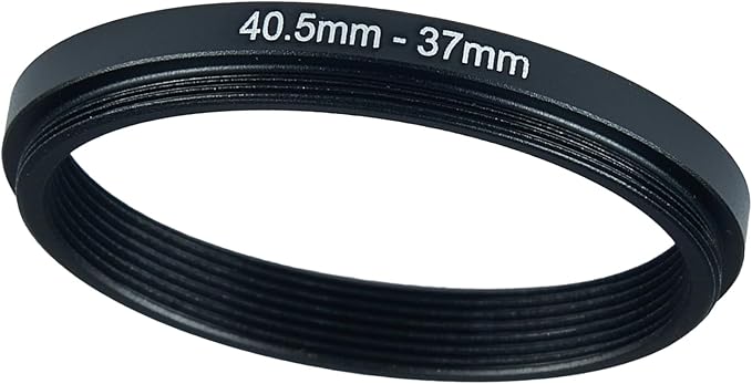 40.5mm to 37mm Step-up Adapter Rings Filter Adapter Black Metal Step Down by Unknown