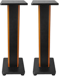 Rockville RHT28C 28" 2-Tone Bookshelf Speaker Stands Surround Sound Home Theater