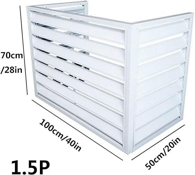 Freestanding Louvered Space Divider, outdoor garbage can enclosures, balcony - Image 2