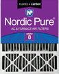 Nordic Pure 20x25x5 Honeywell Replacement Air Filters MERV 8 Pleated + Carbon 1 by NordicPure