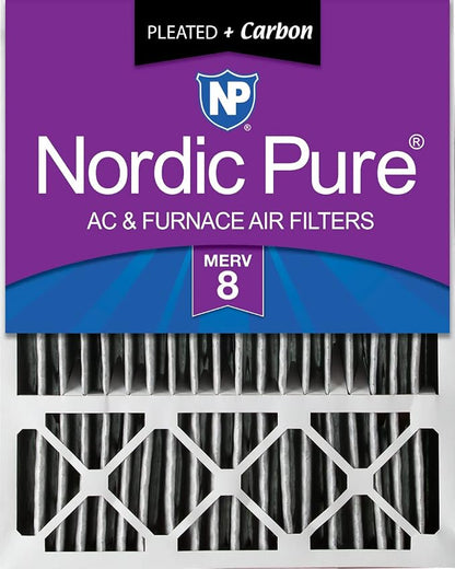 Nordic Pure 20x25x5 Lennox X6673 X6675 Replacement Air Filter MERV 8 + Carbon 1 by NordicPure