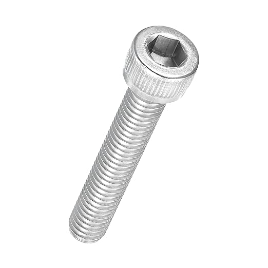 Kozelo 15pcs Socket Head Cap Screws - [M6-1 x 35mm] 304 Stainless Steel Allen Socket Drive for Electrical Motor 3D Printing Fan Engine Replacement Use, Silver