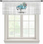 Welcome Sheer Valance Curtains, Summer Car by Houseown