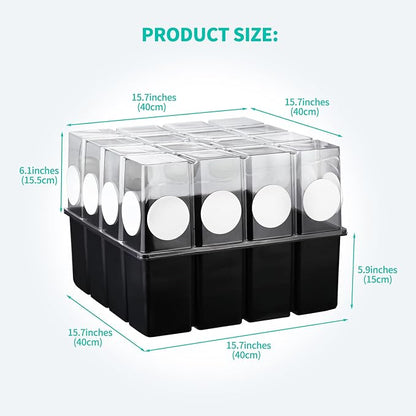5 Set Monotub with Filter Disks 43.5 Quart Mushroom Grow Kit Vegetable Planting - Image 2