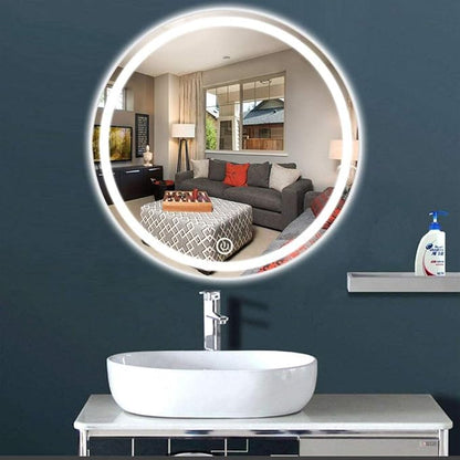 Round Waterproof LED Bathroom Wall Makeup Mirrors - Image 5