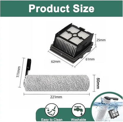Hand-held Floor Scrubbers Roller Brush Hepa Filter Parts。Compatible - Image 2