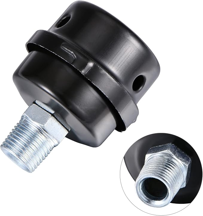 1/2" Thread Male Thread Diameter 20mm Air Compressor Silencer Filter, Thread - Image 5
