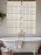 Vintage Country Wooden Board Window Valance Curtains, Gradient Wood Grain Line by IDOWMAT