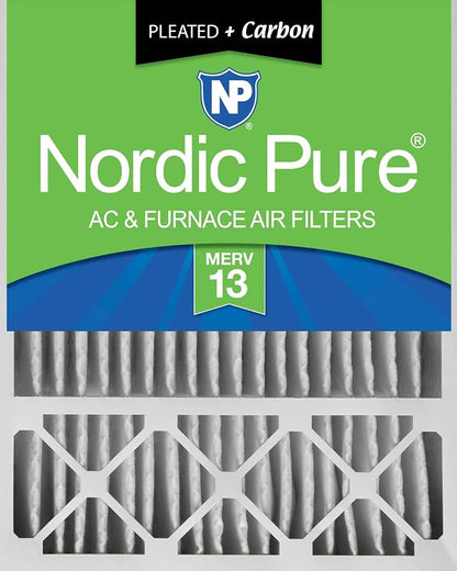 Nordic Pure 20x25x5 Honeywell Replacement Air Filters MERV 13 Plus Carbon 1 Pack by NordicPure