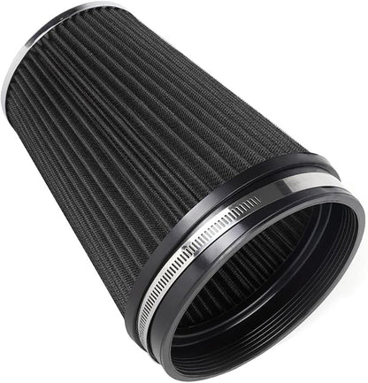 MUGE RACING 6" 152 mm High Flow Inlet Air Filter, Air Intake Cone Filter by MUGERACING