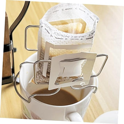 Garneck Hanging Ear Coffee Dripper Stand Portable Stainless Steel Filter Holder - Image 6