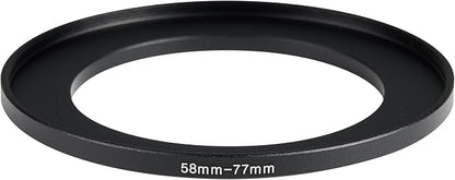 58-77mm Metal Step-Up/Down Ring Adapter Compatible - Image 2