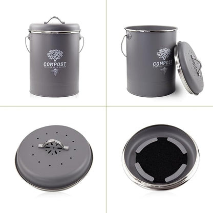 Kitchen Countertop Compost Bin, Odor Resistant Indoor Compost Bin - Image 3