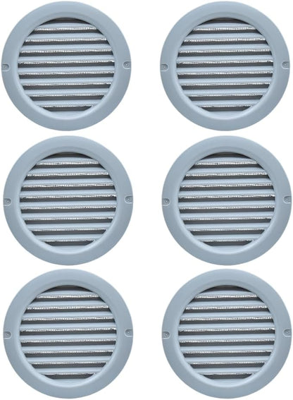 VENTS-US - 4" Round Plastic Light Gray Vent Cover - Compatible with a 4 Inch - Image 3