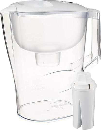 Amazon Basics 10-Cup Water Filter Pitcher, Compatible by AmazonBasics