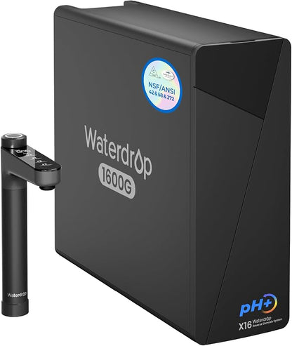 Waterdrop X16-Alkaline Tankless Reverse Osmosis System, NSF/ANSI 42&58&372 by Waterdrop