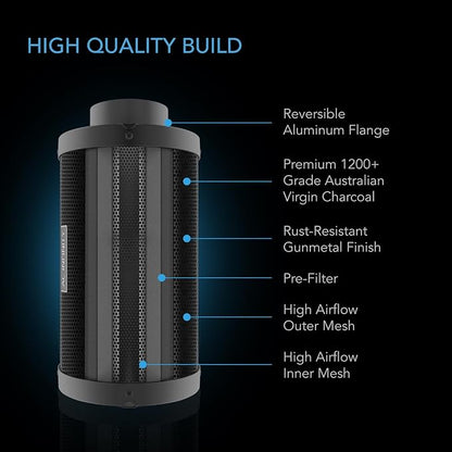 AC Infinity Air Carbon Filter XL 4", - Image 3