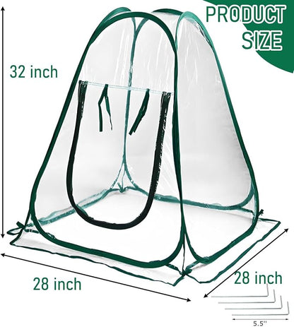 Plant Mini Greenhouse Pop Up Transparent Greenhouse Freeze Protection PVC Plant - Image 4