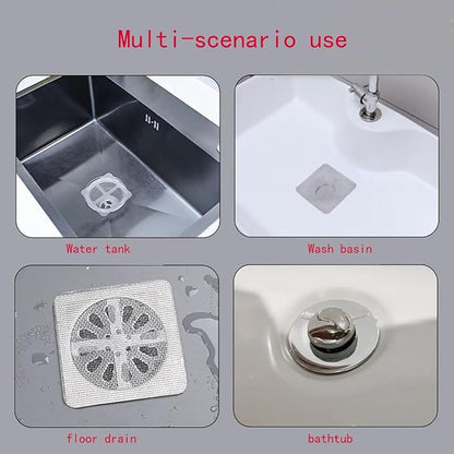 Disposable Floor Drain Sticker, Hair Drain Catcher, Shower Drain Square Mesh - Image 2