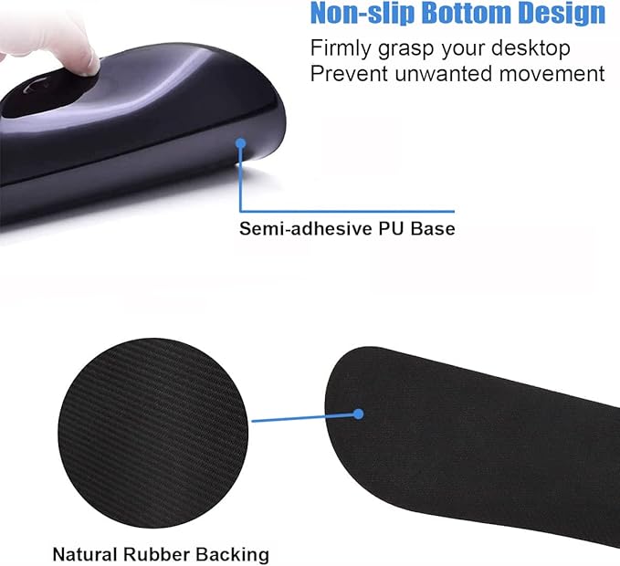 Ergonomic Mouse Pad Wrist Support and Keyboard Wrist Rest Set with Coasters, Non-Slip PU Base, Easy Typing & Pain Relief for Computer Laptop Home Office, Bible Verse Phil 4-13
