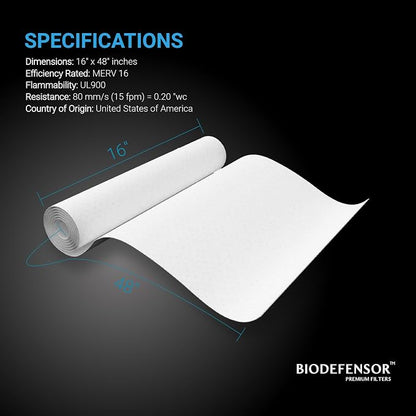 Biodefensor MERV 16 Air Filter Material Roll - Image 4